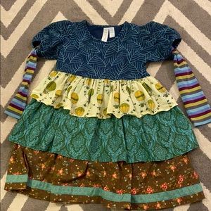 Matilda Jane “Paint By Numbers” Sz 8 tiered dress
